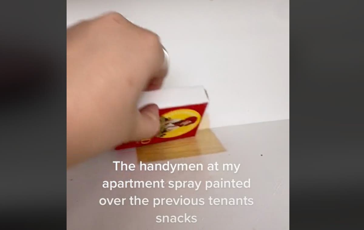 Landlord bizarrely paints over tenant s belongings rather than